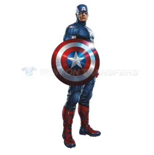 Captain America Iron-on Stickers (Heat Transfers)NO.80